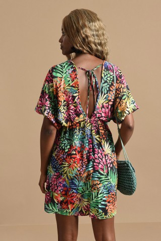 v-neck printed dress molly bracken