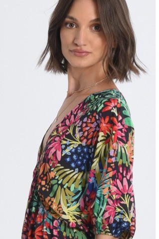 v-neck printed dress molly bracken