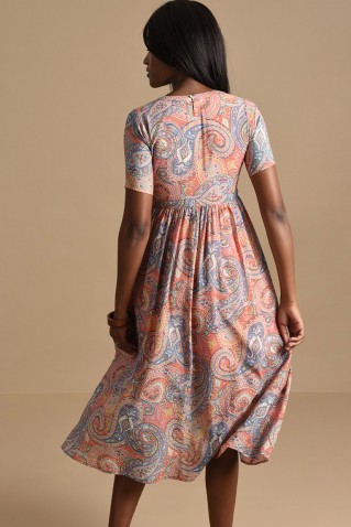 paisley print long dress molly bracken