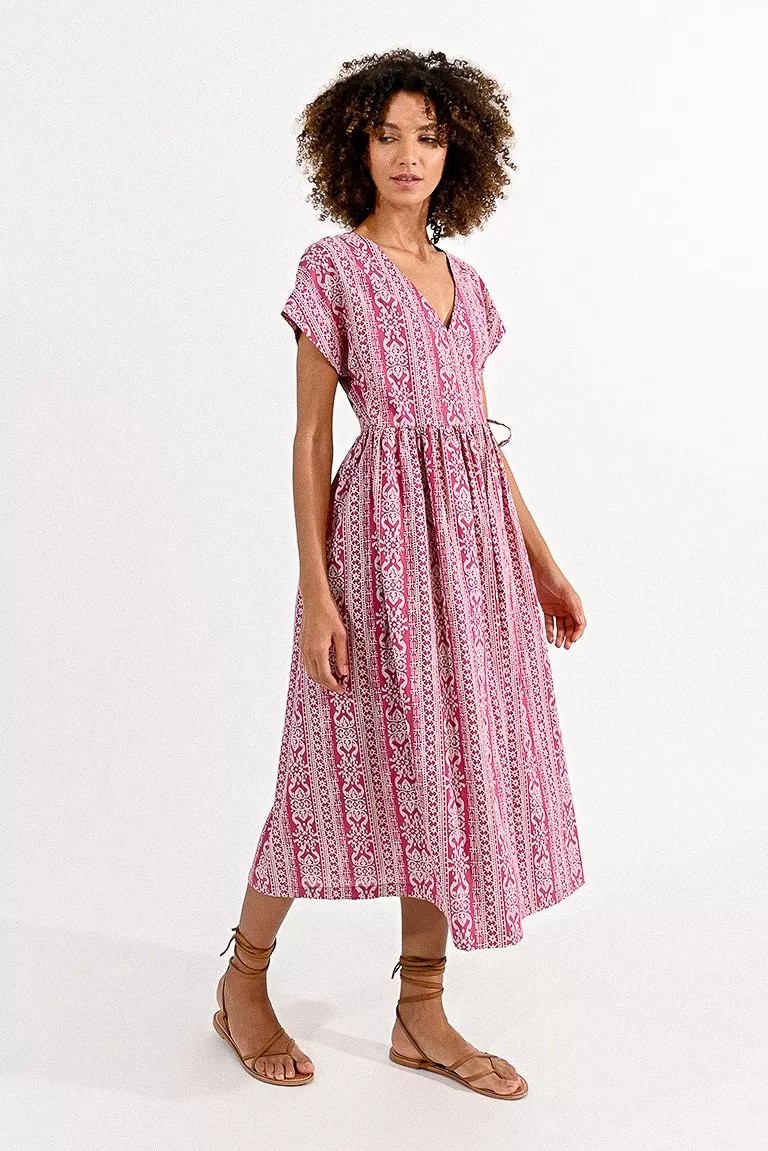 wrap dress with indie pattern molly bracken