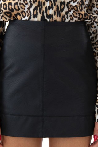 mini φουστα δερματινη moutaki