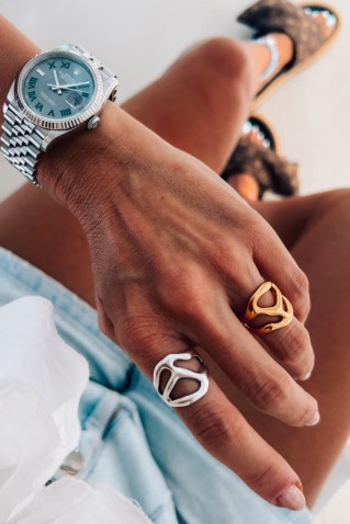 γλυπτο δαχτυλιδι goupi handmade jewels