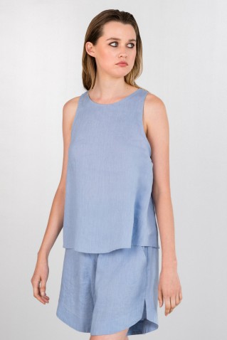 linen halter neck top philosophy
