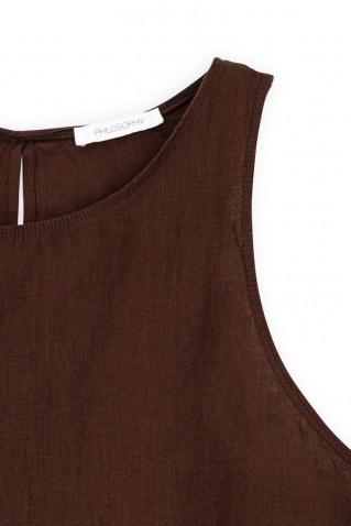 linen halter neck top philosophy