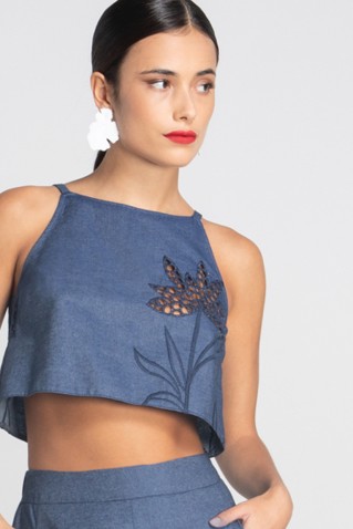 cropped top moutaki