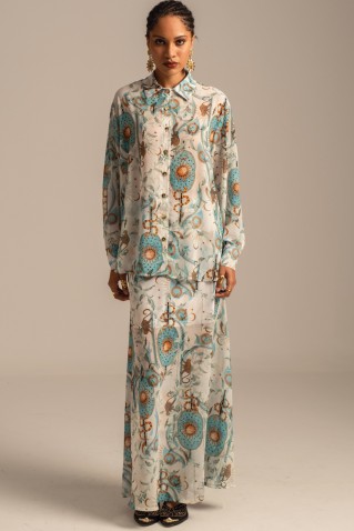 "sunseeker" maxi skirt peace & chaos