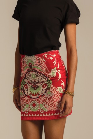 "mandala" mini skirt peace & chaos