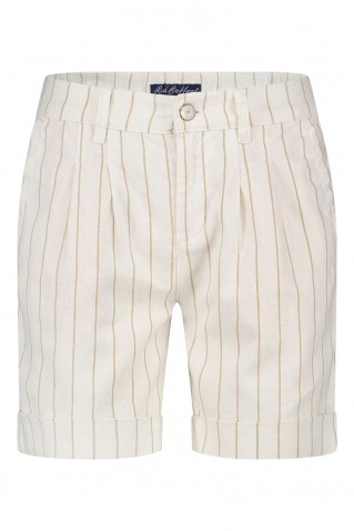 stripe bermouda red button