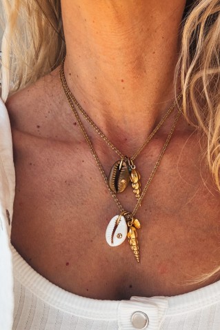 αλυσιδακια κολιε με charm ιπποκαμπο goupi handmade jewels