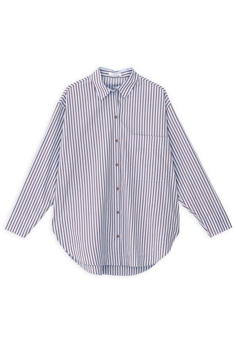poplin stripes oversized shirt philosophy poplin stripes oversized shirt philosophy
