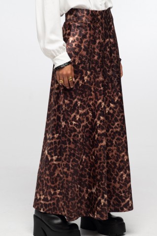 "rosette" long skirt peace & chaos