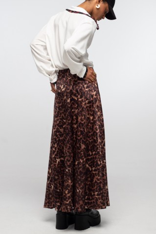 "rosette" long skirt peace & chaos