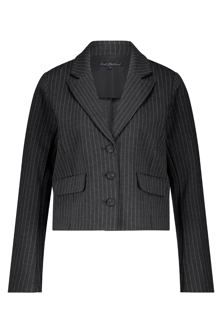 "skipper" punta pinstripe jacket red button
