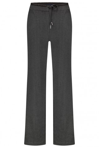 "colette" punta pinstripe sporty pants red button