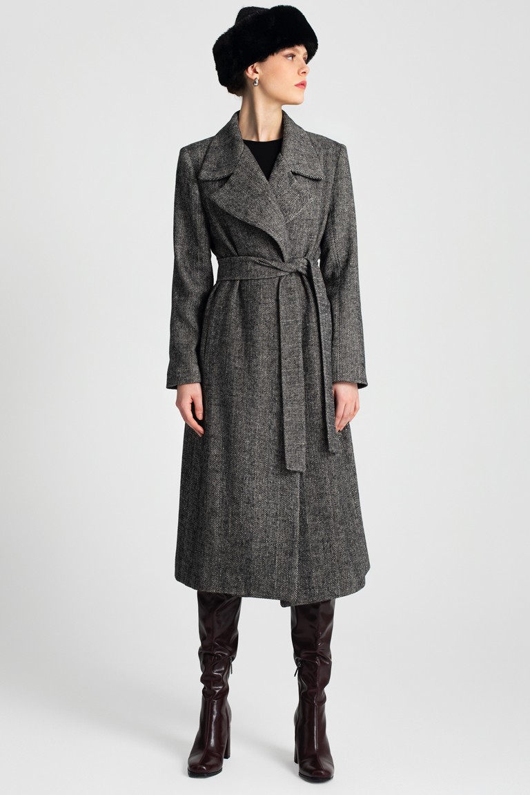 herringbone coat moutaki