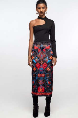 "chronicle" midi skirt peace & chaos
