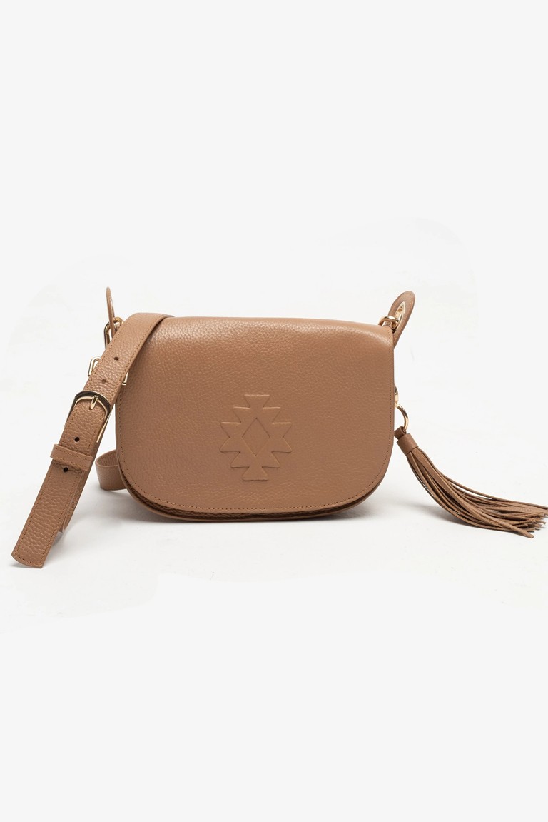 "karma tassel" crossbody flap bag peace & chaos