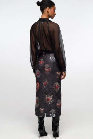 "elisium" midi skirt peace & chaos