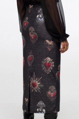 "elisium" midi skirt peace & chaos