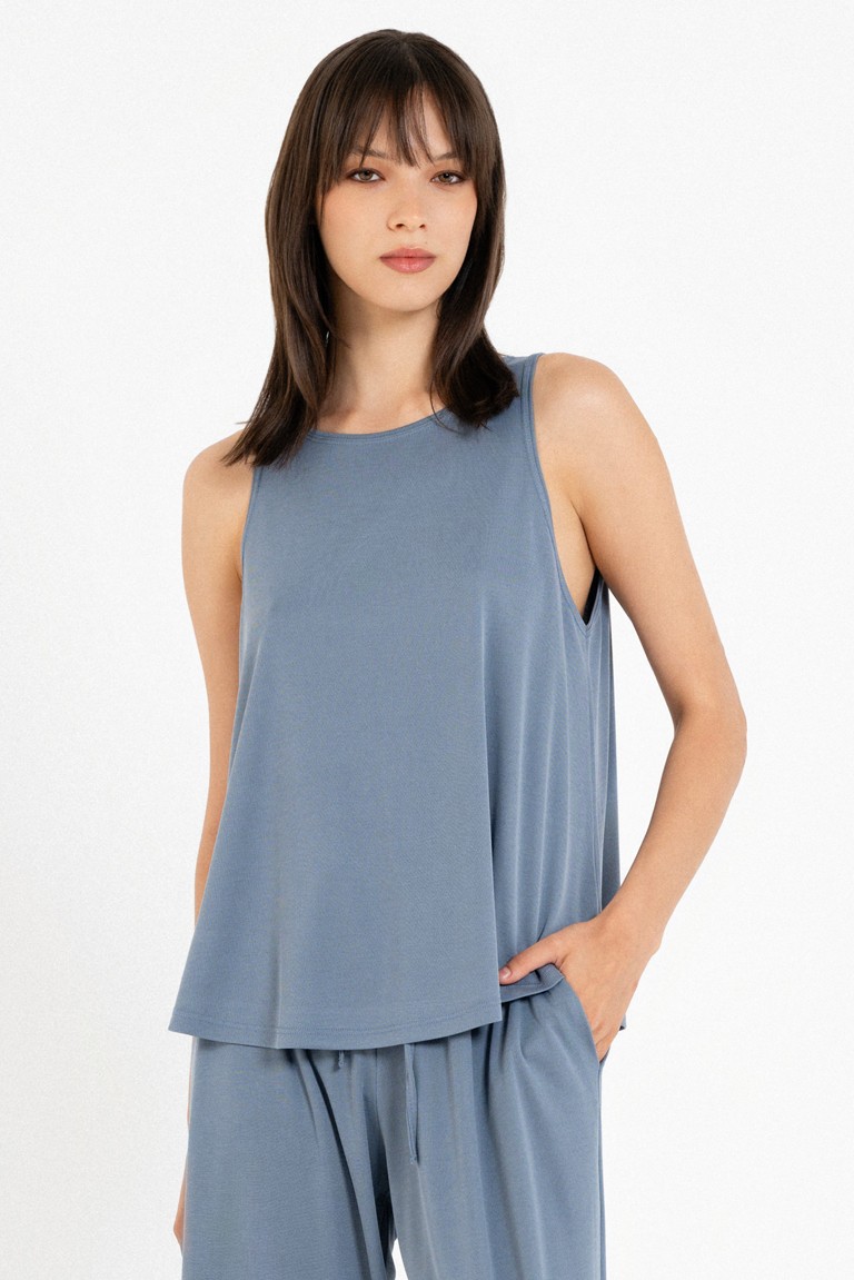 rib halter neck top philosophy