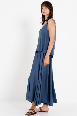 satin fine ecovero sleeveless cropped top philosophy