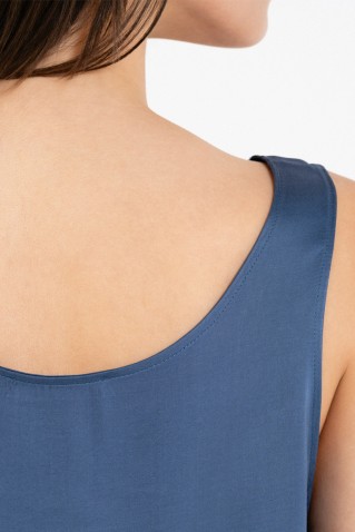 satin fine ecovero sleeveless cropped top philosophy
