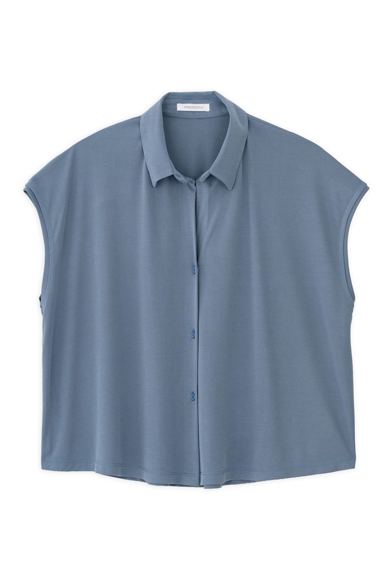 rib cropped shirt philosophy