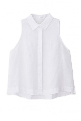 linen halter neck cropped shirt philosophy
