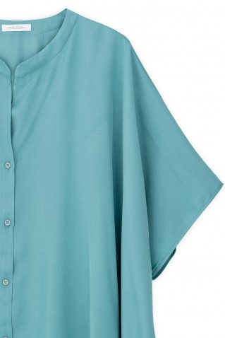 satin fine ecovero oversized shirt philosophy