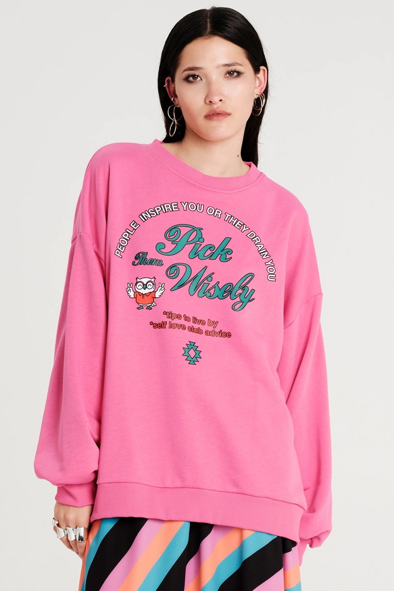 "wisdom" sweater peace & chaos