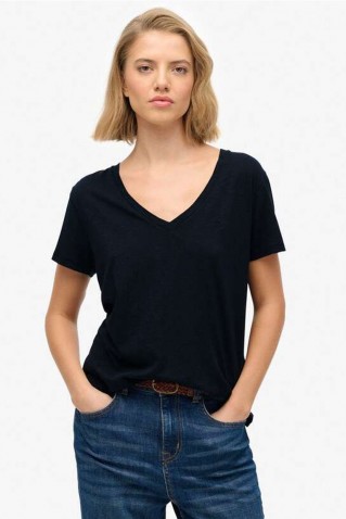 "studios" slub v neck tee superdry & co