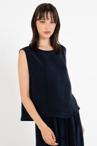 cupro cropped top philosophy