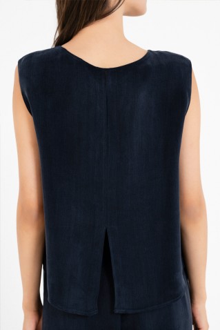 cupro cropped top philosophy