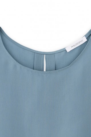 cupro cropped top philosophy