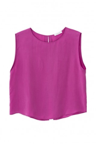 cupro cropped top philosophy