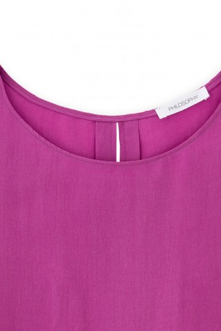 cupro cropped top philosophy