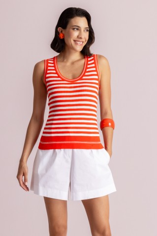 ριγε πλεκτο τοπ moutaki