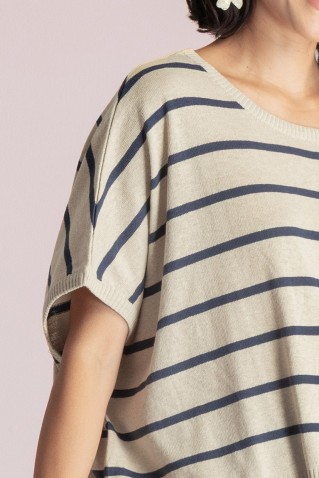 πλεκτη μπλουζα moutaki