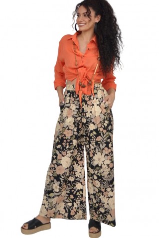 wide leg printed pants kalimera