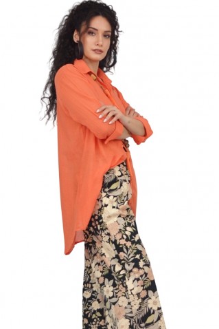 wide leg printed pants kalimera