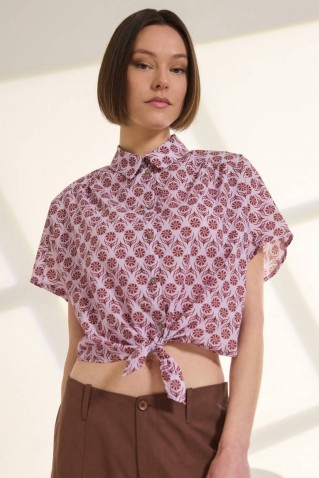 "coronelle" cropped shirt namaste