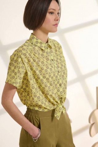 "coronelle" cropped shirt namaste