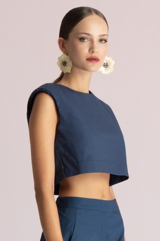 αμανικο cropped top moutaki