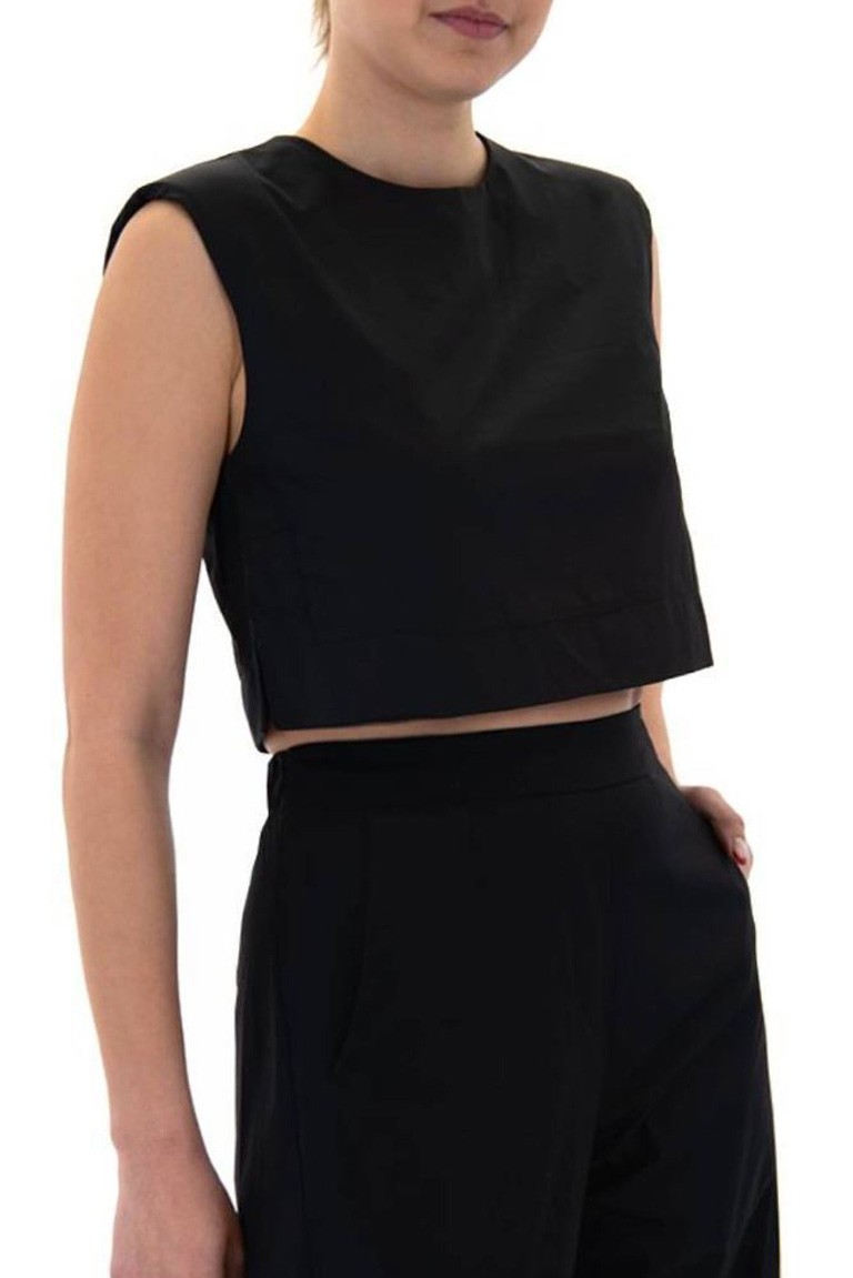 sleeveless cropped top moutaki