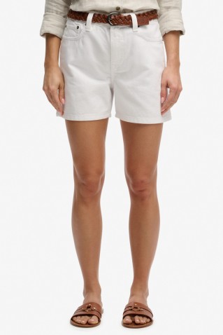 "mid rise" denim shorts superdry & co