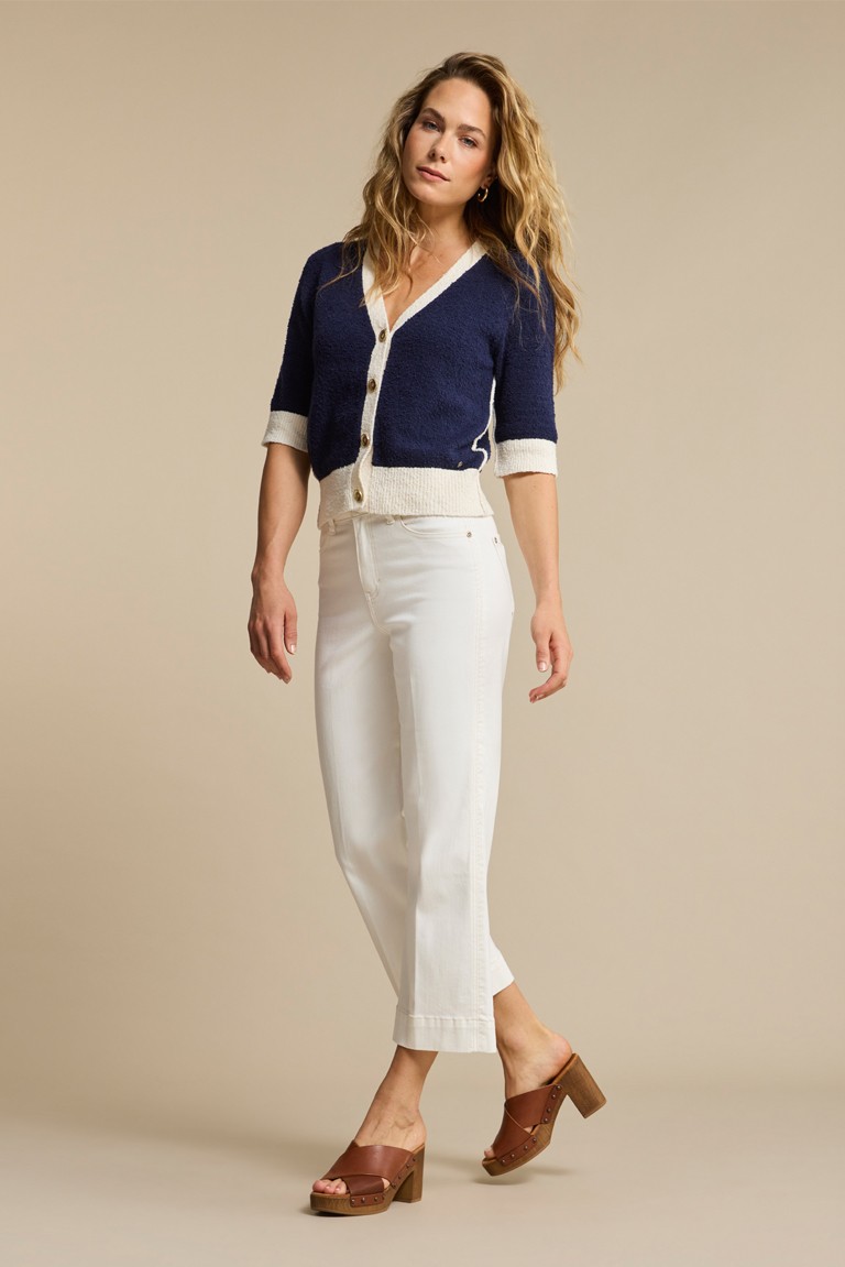 "conny fancy stitching" pants red button