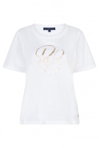 "temmy foil" t-shirt red button