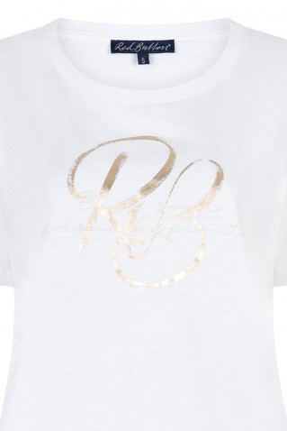 "temmy foil" t-shirt red button