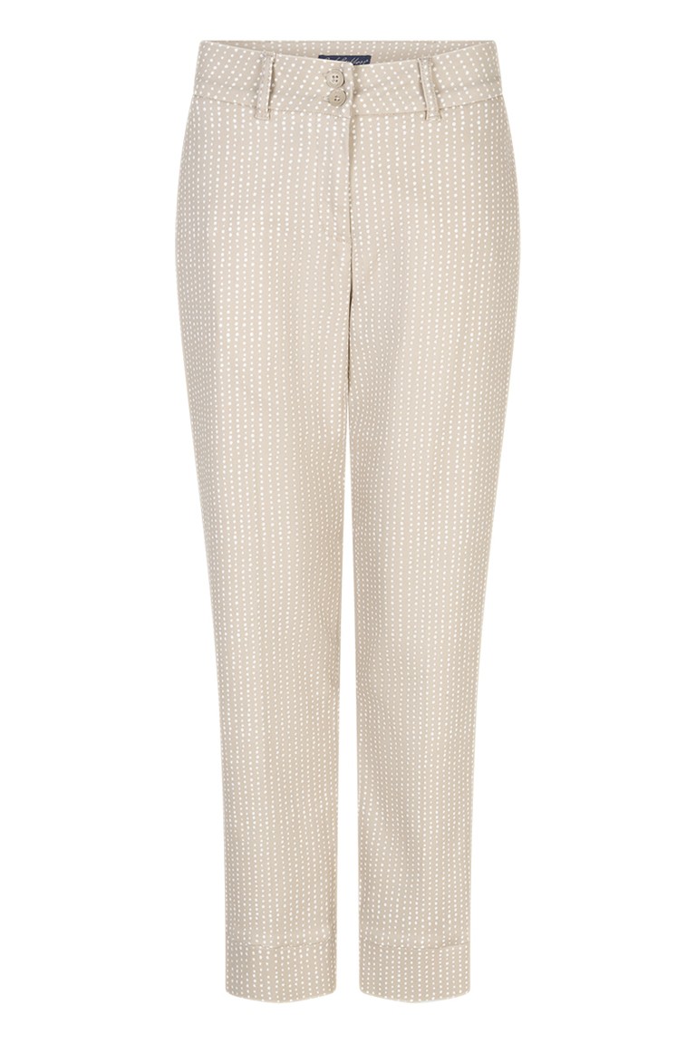 "kate smart print" pants red button