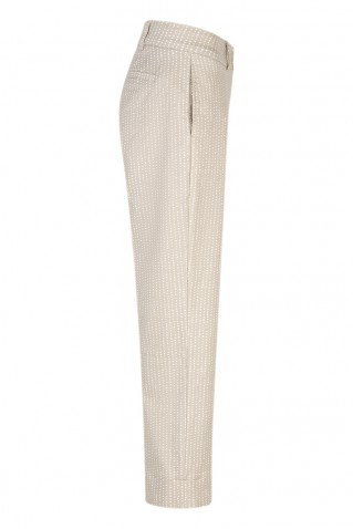 "kate smart print" pants red button